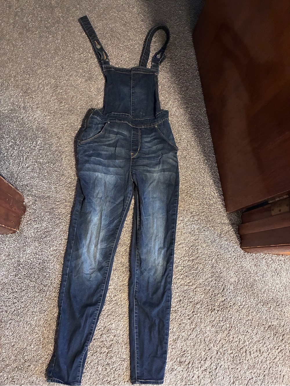 Denizen from Levi's Dark Blue Denim Skinny Overalls